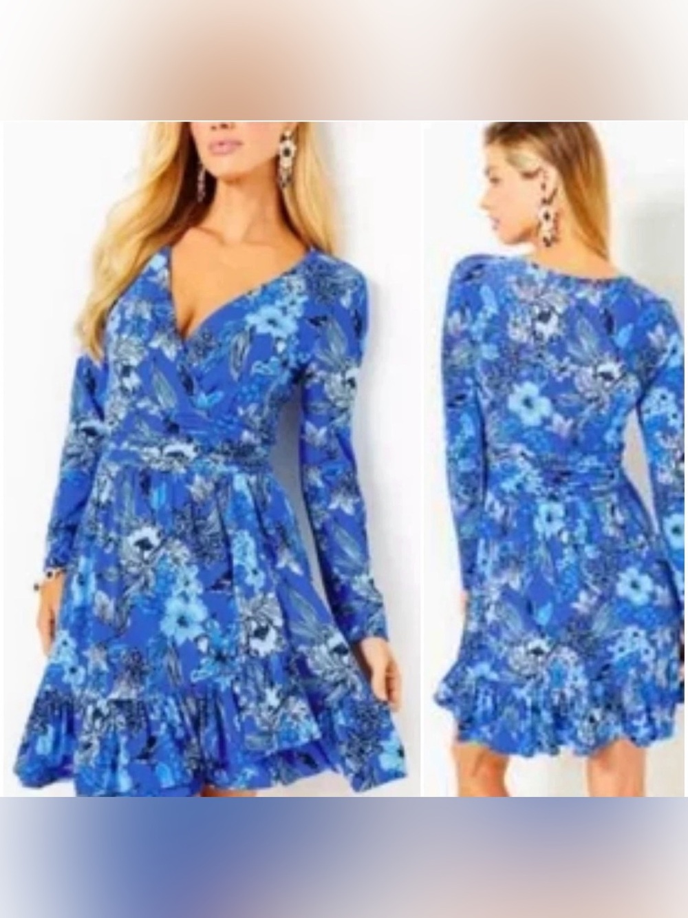 Lilly Pulitzer NWT Codylee Romper Dress Alba Blue Cruisin Together Size XL - Picture 2 of 8